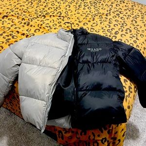 2 toned Milano puffer coat